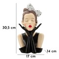 Figurina /sculptura decorativa Woman Hollywood -A, Mauro Ferretti, 17x14x30.5 cm, polirasina, multicolor