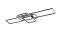 Plafoniera Irvine, TRIO, 105x42x6.5 cm, 60W, 1x SMD, metal, antracit