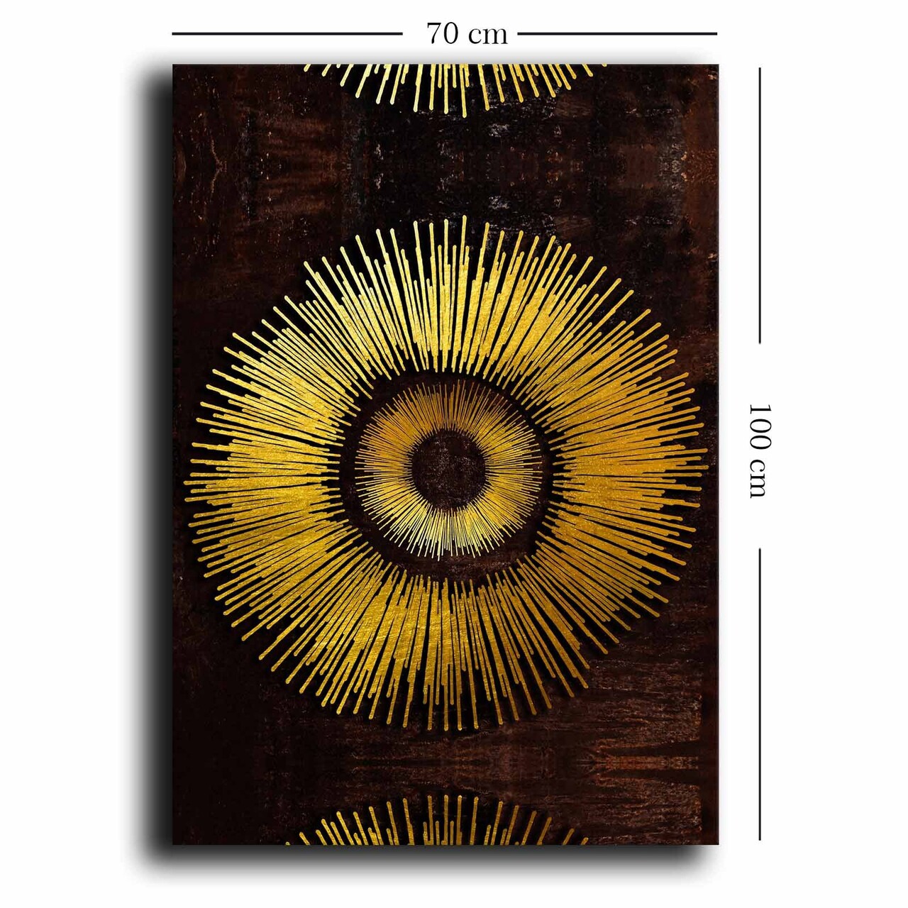 Tablou decorativ, 70100NISC-001, Lemn, Auriu/Maro - view 2