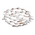 Decoratiune de perete, Alabalık, Metal, 94 x 58 x 5 cm, Multicolor