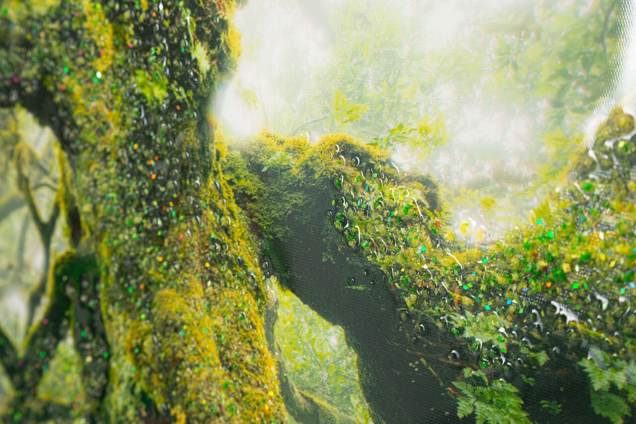 Tablou decorativ Forest Mauro Ferretti 60x90 cm canvas/lemn de pin/plastic multicolor