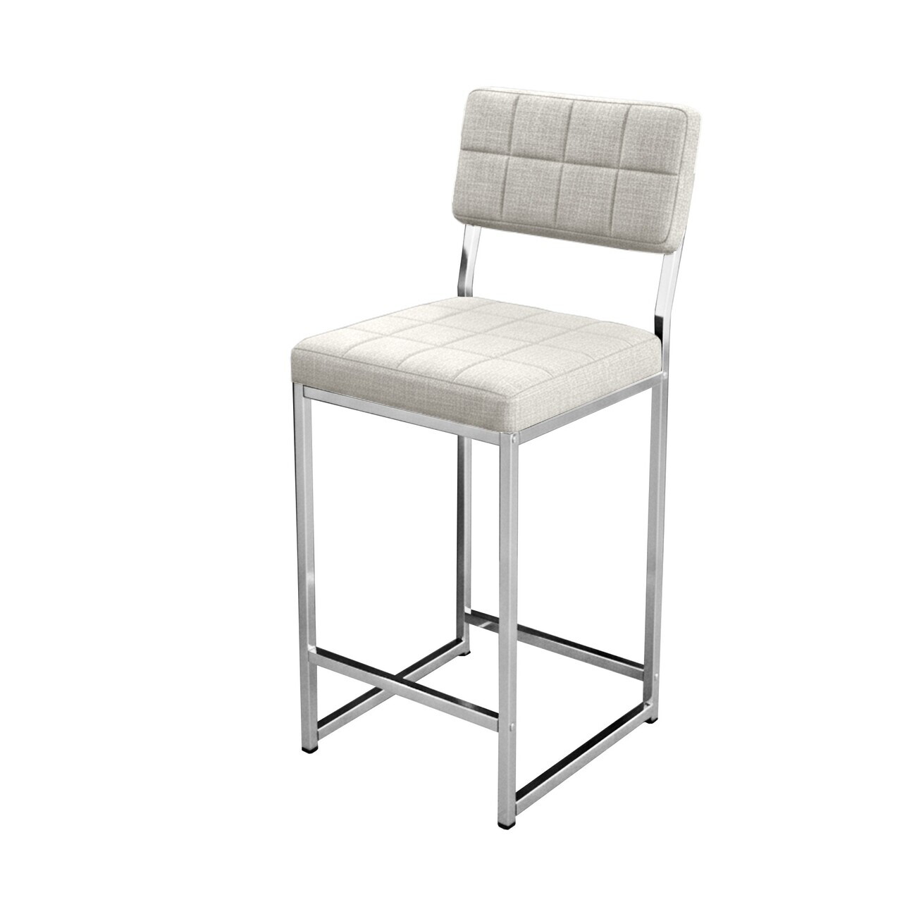 Scaun de bar, Hanah Home, Retro 66, 40x98x40 cm, Crem — imaginea 4