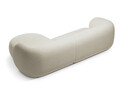 Coltar dreapta 3 locuri, Kate, Micadoni, 285x176x76 cm, tesatura structurata, bej deschis