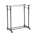 Suport mobil pentru umerase InArt, extensibil, 80x41x93 cm, metal/plastic, negru