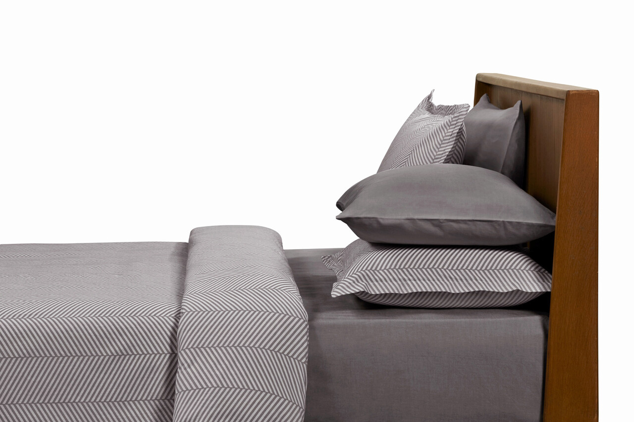 Set 2 fete de perna, Chevron (50 x 70) - Grey, L'appartement , Bumbac