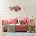 Decoratiune de perete Gladys, Creaciones Meng, 90.8x49.5 cm, metal