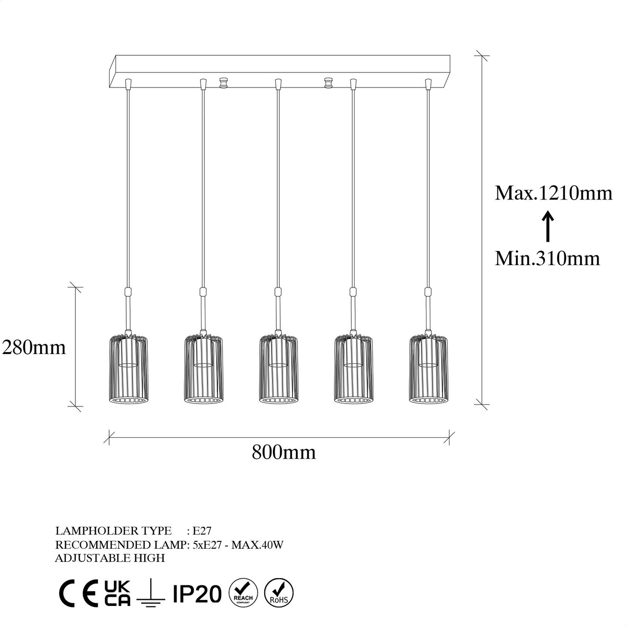 Lustra, Fulgor, 942FLG1461, Metal, Auriu