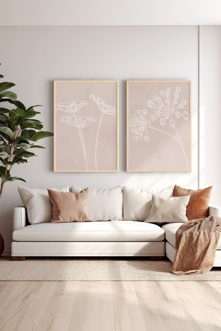 Set 2 tablouri decorative Ersy2Lımodel45-Ahsap Vopsea: 100% MDF (grosime: 27 mm) Multicolor