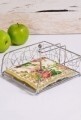 Suport servetele, Kosova, Grey, inox, 19x19x7 cm