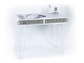 Birou Mingitav Illia No.1, 96 x 51 x 75 cm, PAL/metal, alb