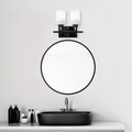 Aplica de perete, Fulgor, 942FLG2209, Metal, Negru / Auriu / Alb
