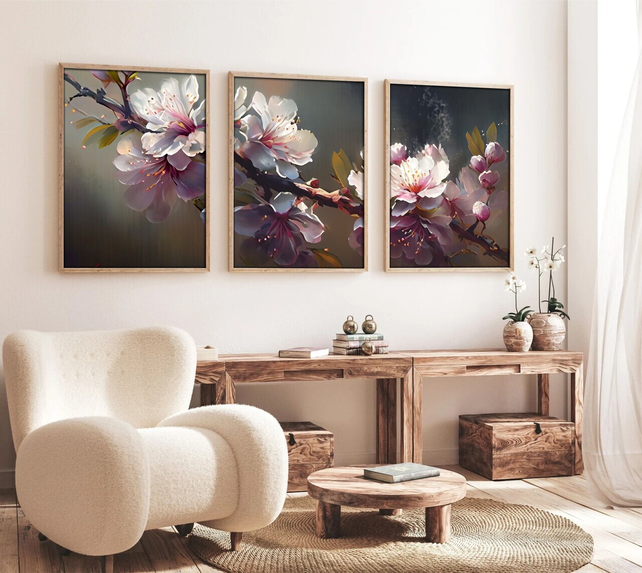 Tablou decorativ, Huhu222, Lemn masiv, Multicolor — imaginea 2