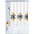 Perdea de dus Stones with Flower, Wenko, 180x200 cm, 100% poliester, multicolor