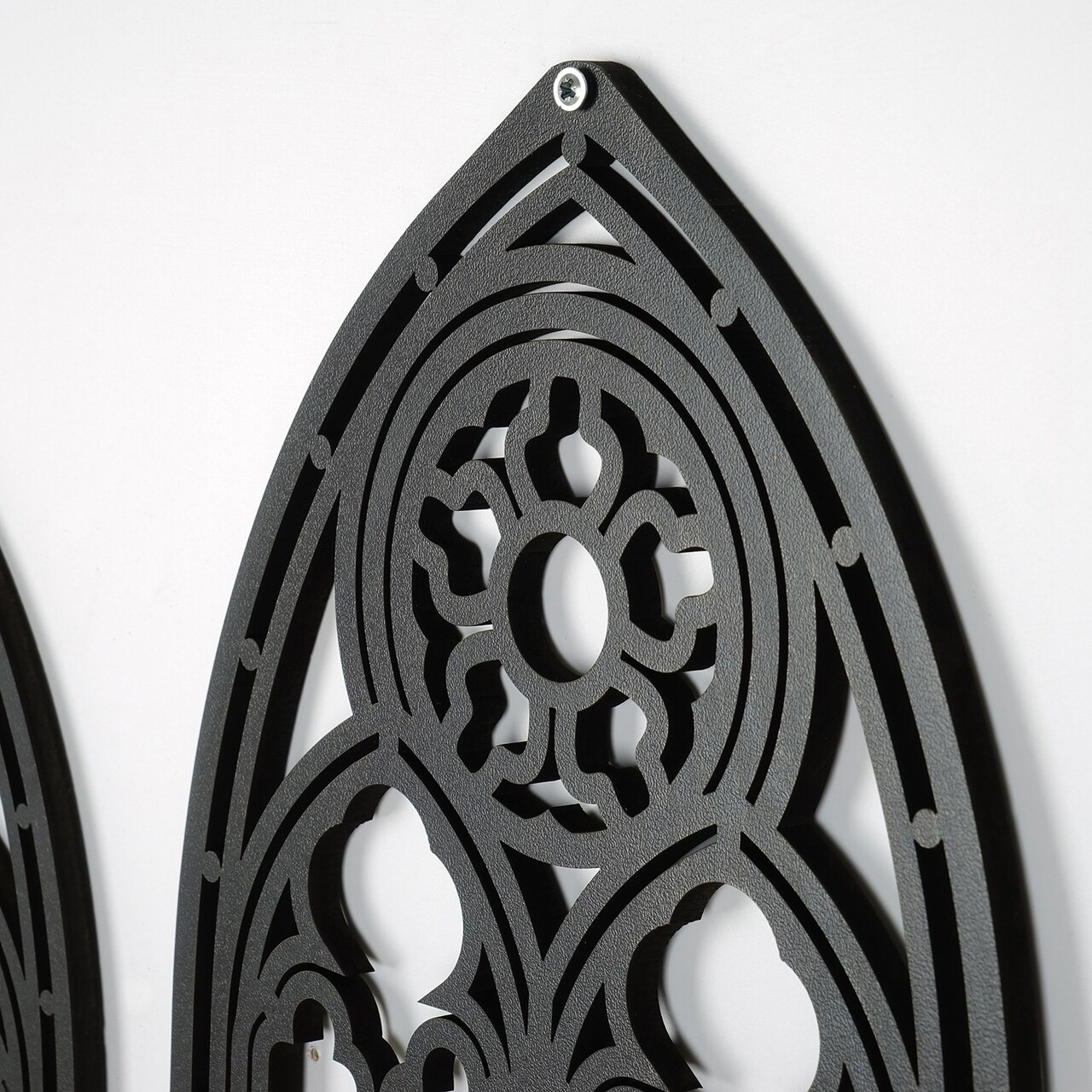 Decoratiune de perete, CRY020, Dimensiune: 26 x 15 cm (2 bucăți), Negru - view 7
