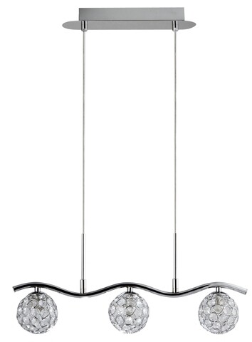 Lustra Starlet, Candellux, 49 x 110 cm, 3 x G9, 40W, crom Candellux imagine 2022 by aka-home.ro