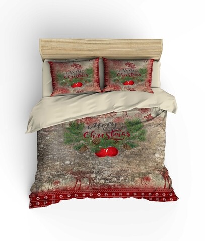 Lenjerie de pat pentru doua persoane king size, colors of fashion, print 3d, kozalak, 100% bumbac ranforce, 3 piese, multicolor