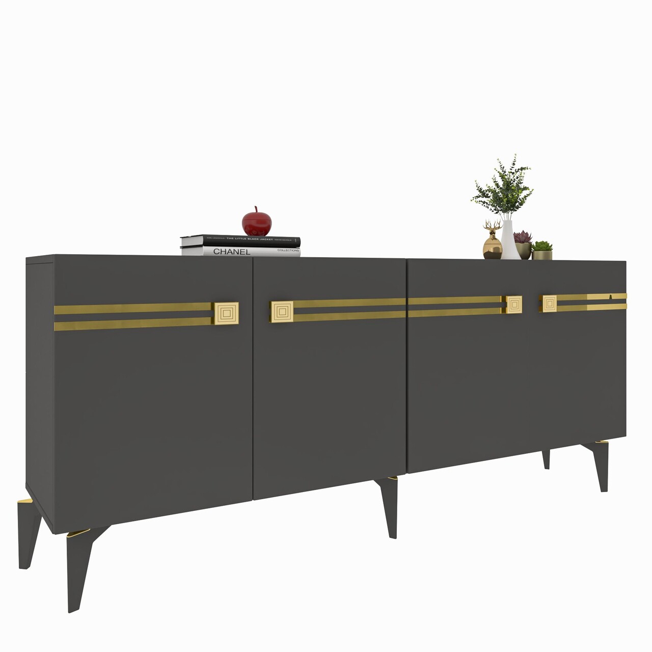 Consola, Olivia, Hayat KB150, Antracit / Aur - 2 | YEO