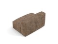 Modul pentru canapea, 1 loc, Martina-212, Micadoni Home, 132x106x75 cm, velur, maro ghinda