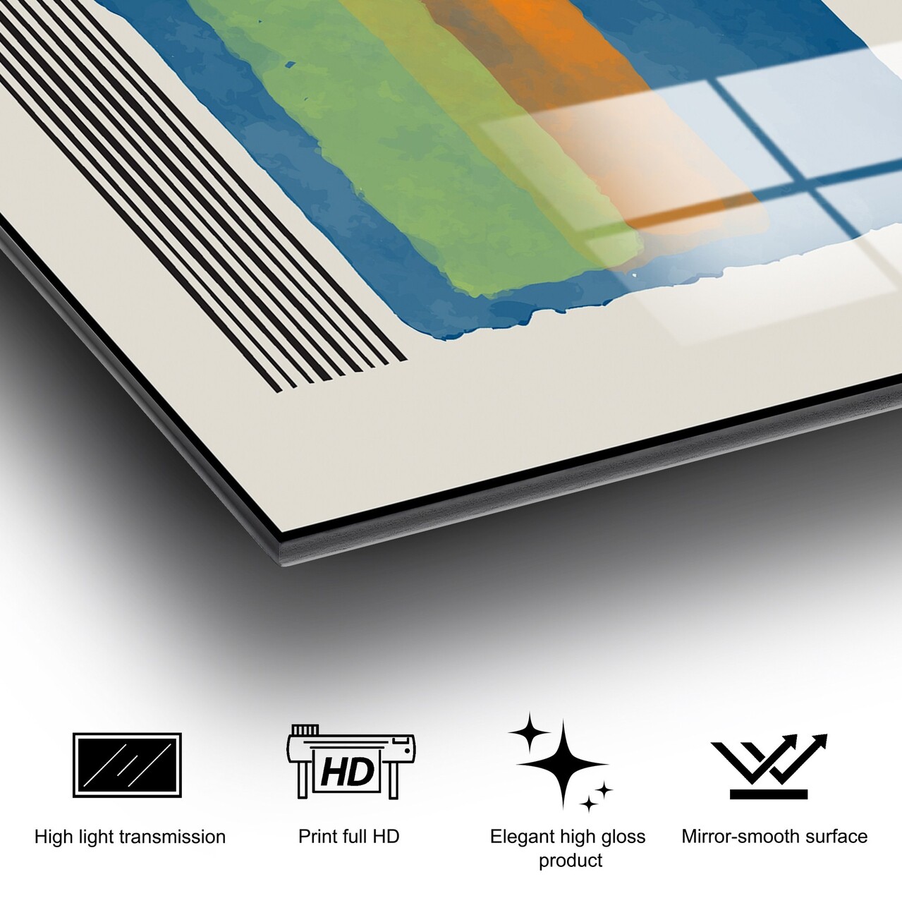 Tablou decorativ (2 Pieces), UV-948, Dimensiune: 45 x 65 cm (2 bucăți), Multicolor - view 9