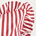 Lenjerie de pat King Size, Trudy, Homla, 3 piese, 200x220 cm, bumbac, rosu/alb