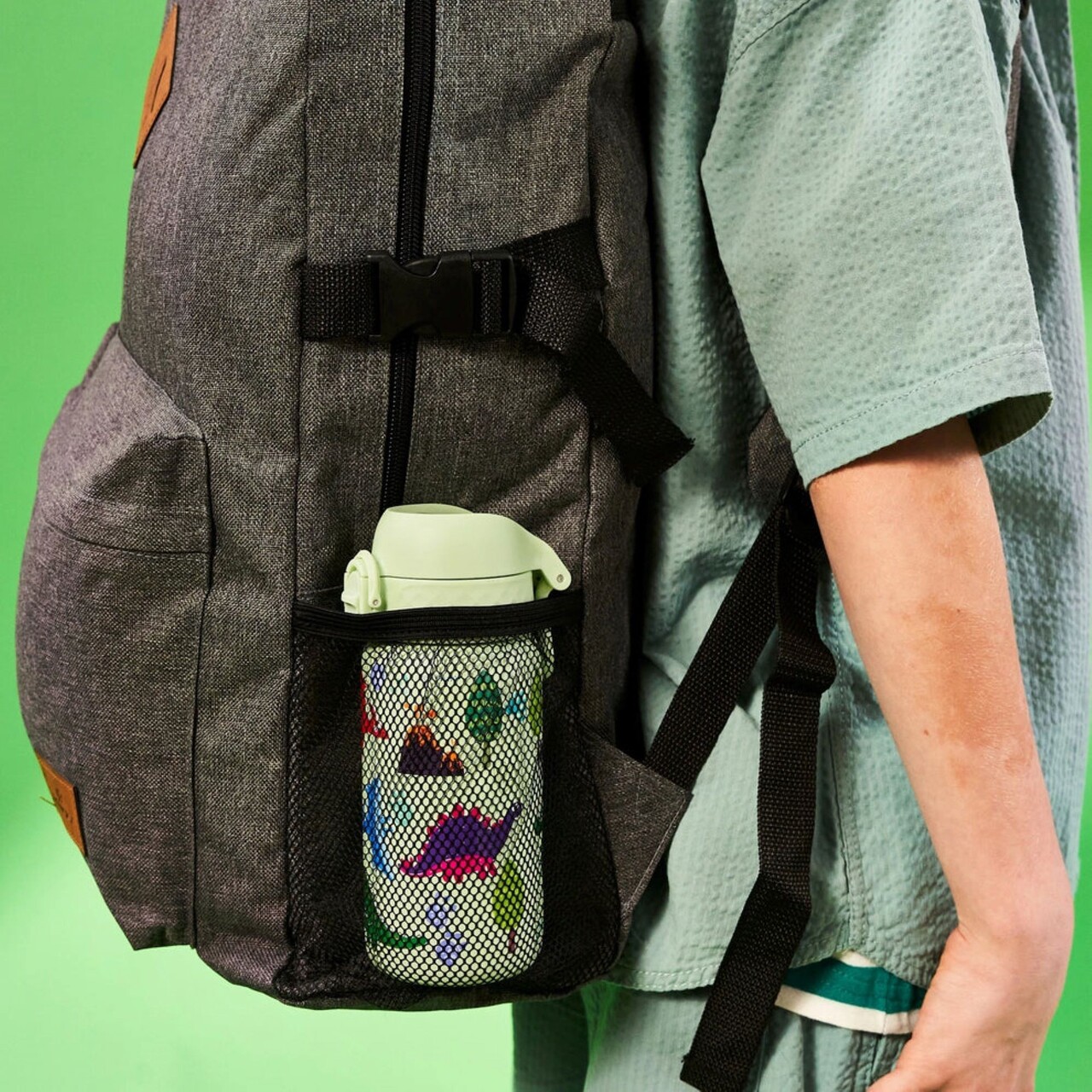 Sticla apa pentru copii, inox, 400ml, Dinosaurs - Ion8 - view 8
