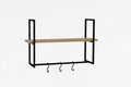 Raft de perete, Asse Home, Able, 79x50x19 cm, Maro