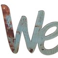 Decoratiune de perete Welcome, Creaciones Meng, 70x20 cm, fier/metal