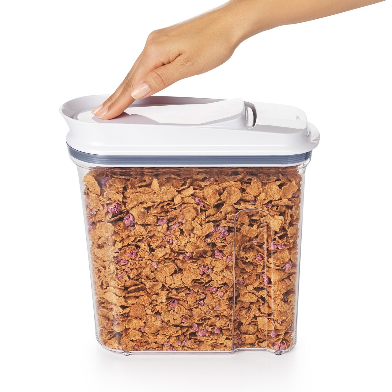 Recipient pentru cereale, plastic, 11 x 26 x 27 cm, 3,2L, "POP" - OXO - imagine 4