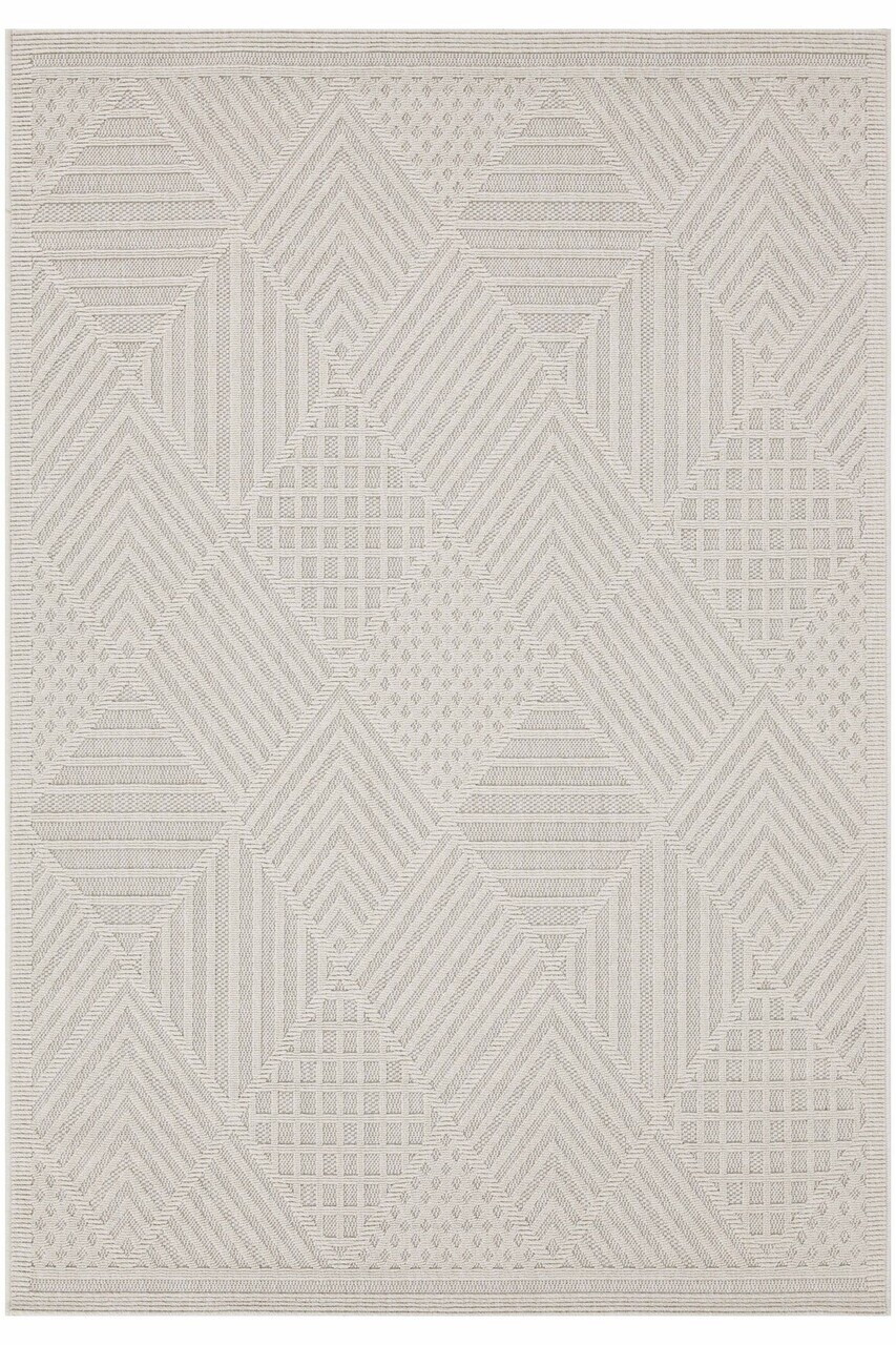Covor, Fava, 200x290 cm, Polipropilena, Alb — imaginea 3