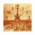 Ceas de perete, Msk-07, MDF, Dimensiune: 40 x 40 cm, Multicolor