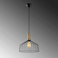 Lustra, Fulgor, 942FLG2138, Metal, Negru/Maro antic
