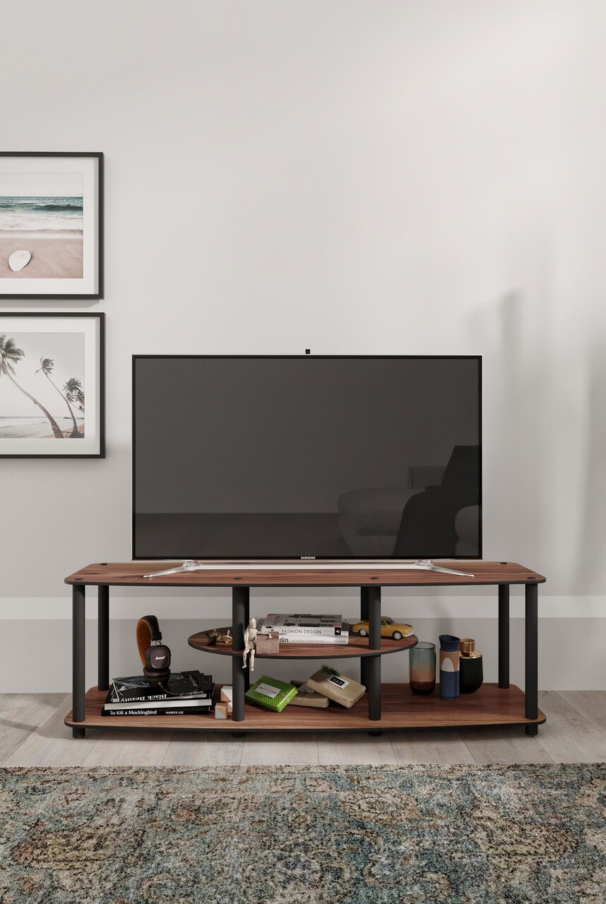 Comoda TV, Hanah Home, Mesivo, 120x35x38 cm, MDF , Maro - view 2