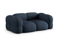 Canapea 3 locuri, Loretto, Cosmopolitan Design, 210x100x68 cm, tesatura structurata, albastru inchis