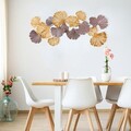 Decoratiune de perete, Gergo, metal, lucrat manual, 130 x 60 cm, multicolor
