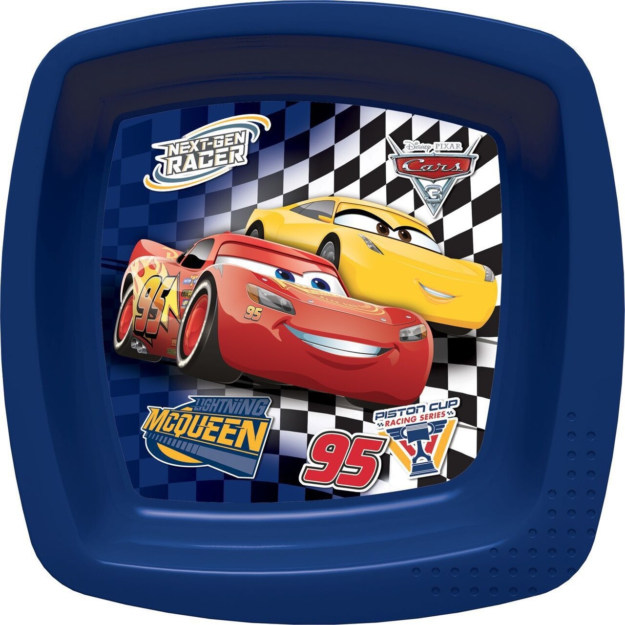 Bol Cars, Disney, 22x22x2 Cm, Plastic, Albastru