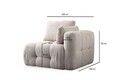 Coltar, Atelier del Sofa, 560ARE4109, Lemn de fag / PAL, Bej