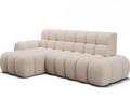 Coltar extensibil dreapta 3 locuri ELTAP, Ceedro, 283x165x98 cm, lemn/poliester, bej