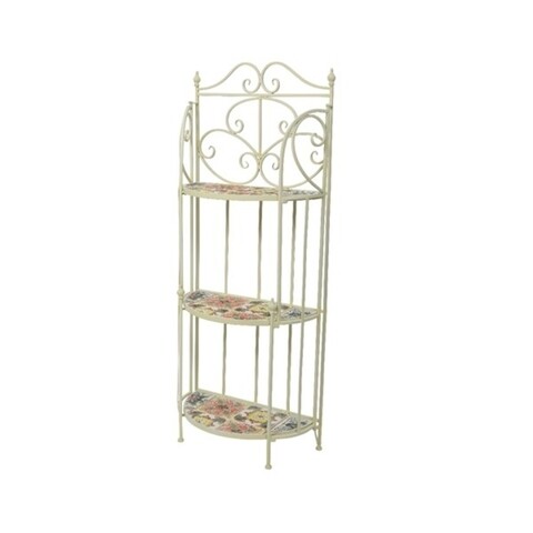 Etajera Beaufort Mosaic, Decoris, 54x27x130 cm, bej