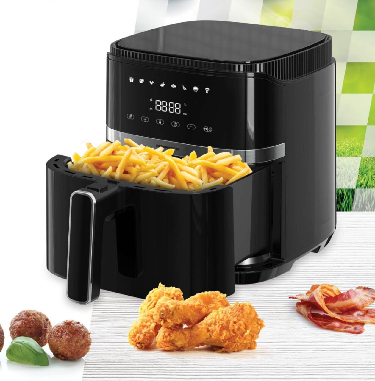 Friteuza Varietyfry, Heinner, 1500W, 5L, negru