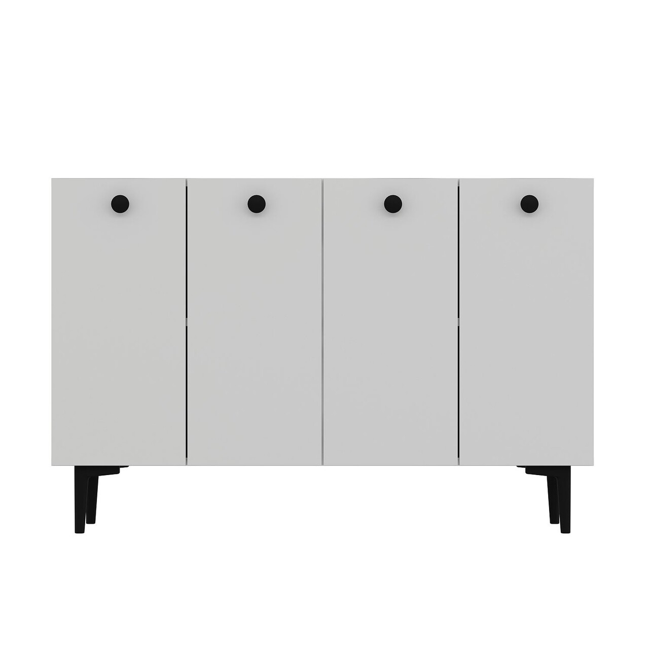 Consola, Hanah Home, Betty, 120x80x29.6 cm, PAL , Alb/Negru - view 3
