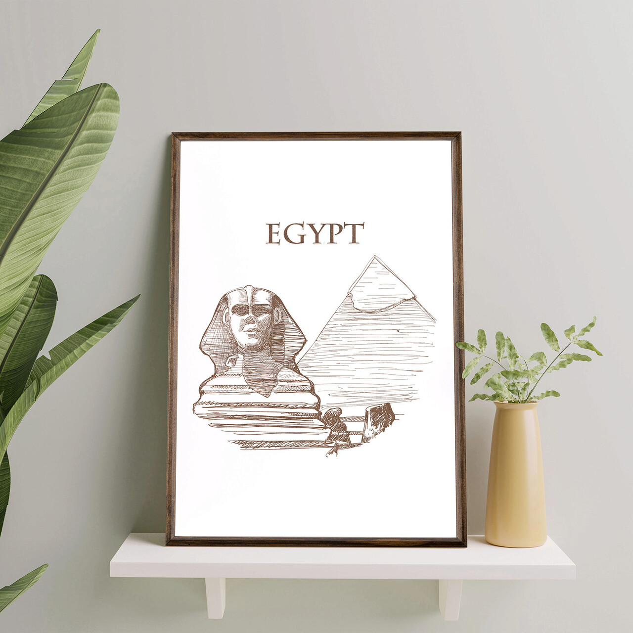 Tablou decorativ TD063 Lemn Desenat manual Natural