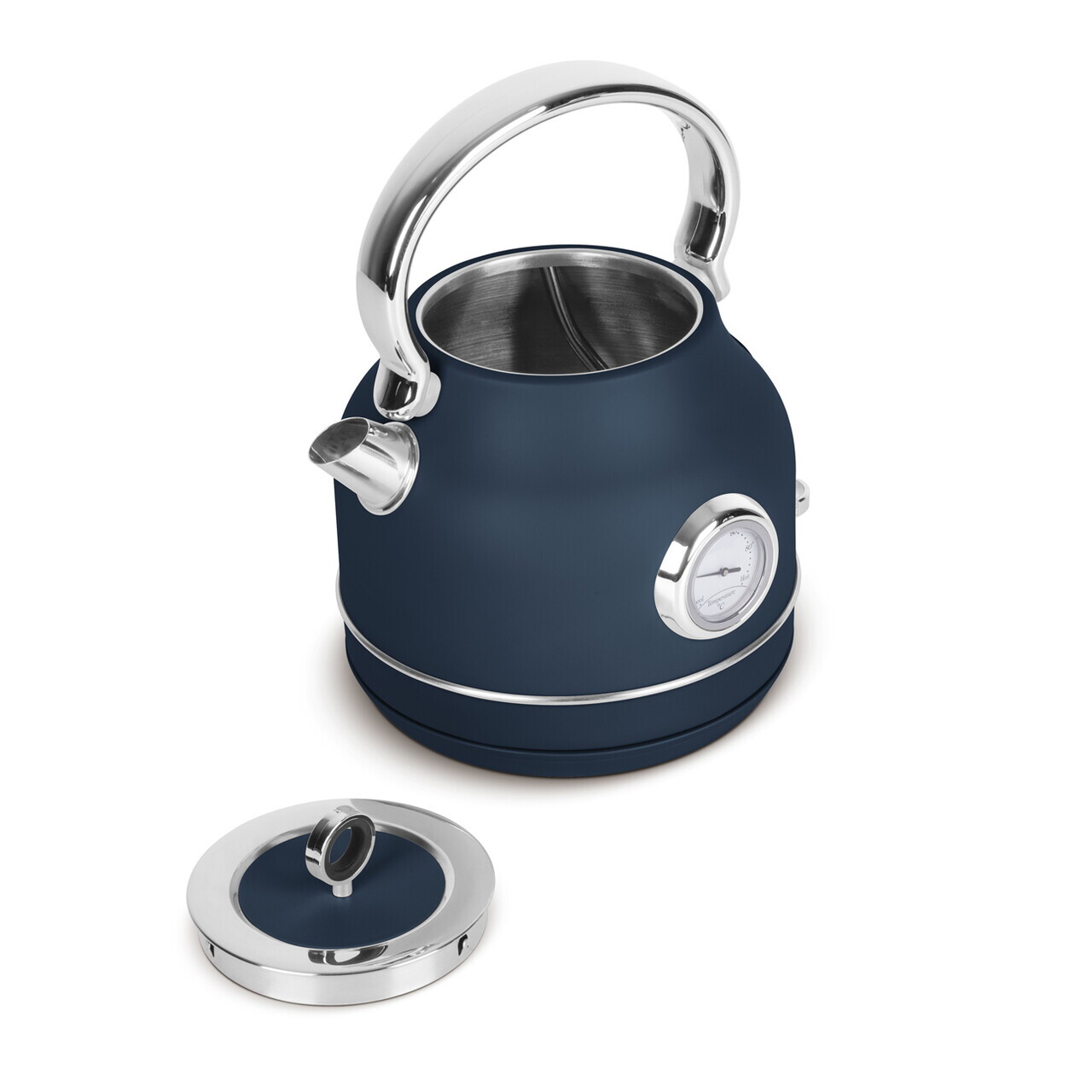 Ceainic electric cu termometru Berlinger Haus, Deep Sea, 1.7 L, inox 18/10, albastru mat/argintiu - imagine 7