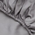 Lenjerie de pat dubla King (DE), De Dark Grey, Patik, Bumbac Satinat