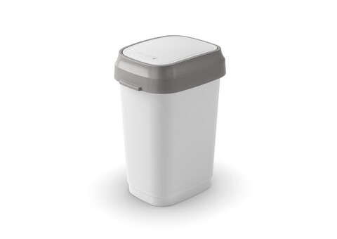 Cos de gunoi Dual Swing S , plastic, 5.8 L, alb
