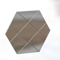 Oglinda decorativa, Siam, Assa, 70x60x2.2 cm, MDF , Alb