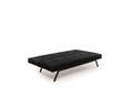Canapea extensibila cu 3 locuri, Futon, 859FTN2900, Metal , Negru