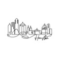Decoratiune de perete, Houston, Metal, Grosime: 2 mm, Negru