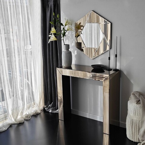 Dulap, Neostill, Dresser 1B, 91x85x30 cm, PAL, Bronz
