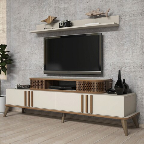 Comoda TV, Hommy Craft, Eylül, 120x11.8x16 cm, Crem