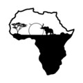 Decoratiune de perete, African 1, metal, 55 x 57 cm, negru